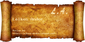 Lelkes Andor névjegykártya